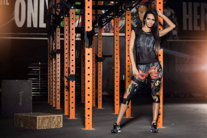 zdjęcia sportowe z modelką